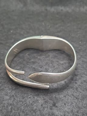 Taxco Designer Sterling Silver Clamper Bracelet